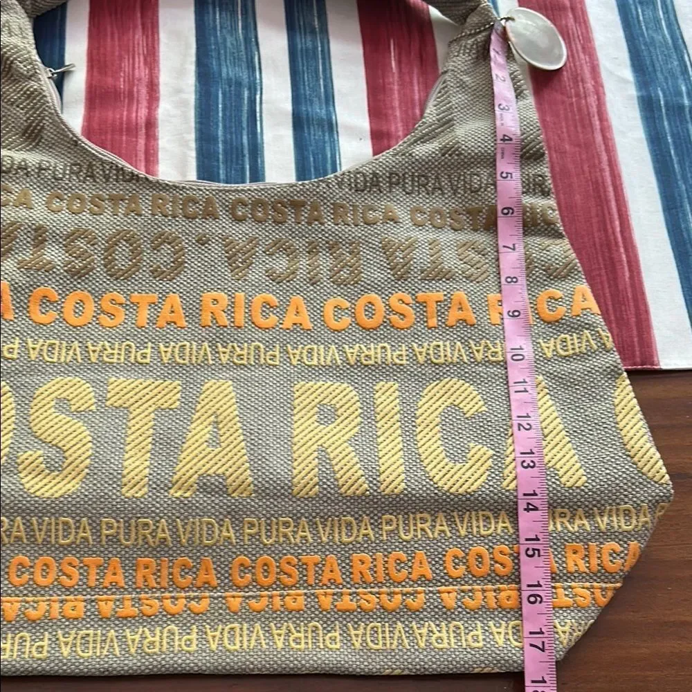 Costa Rica Themed Tan and Orange Women's Bag